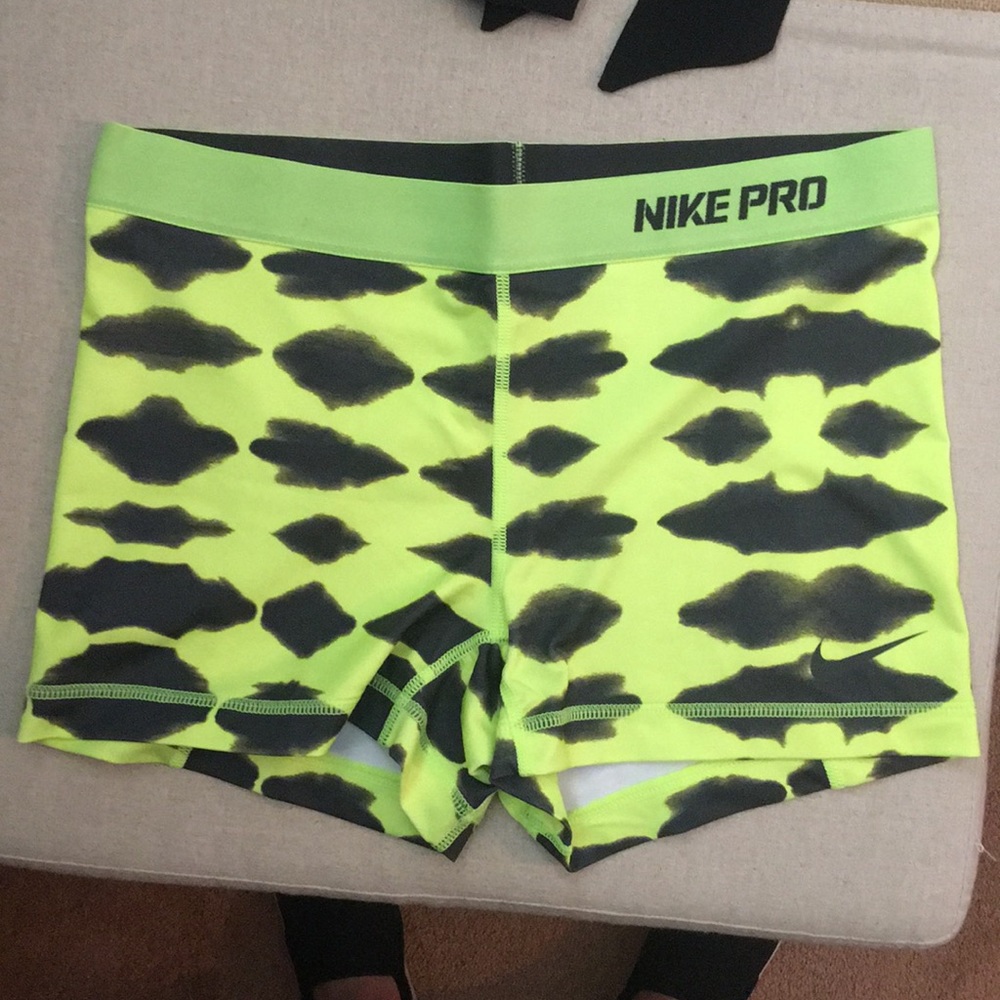 neon yellow nike pros